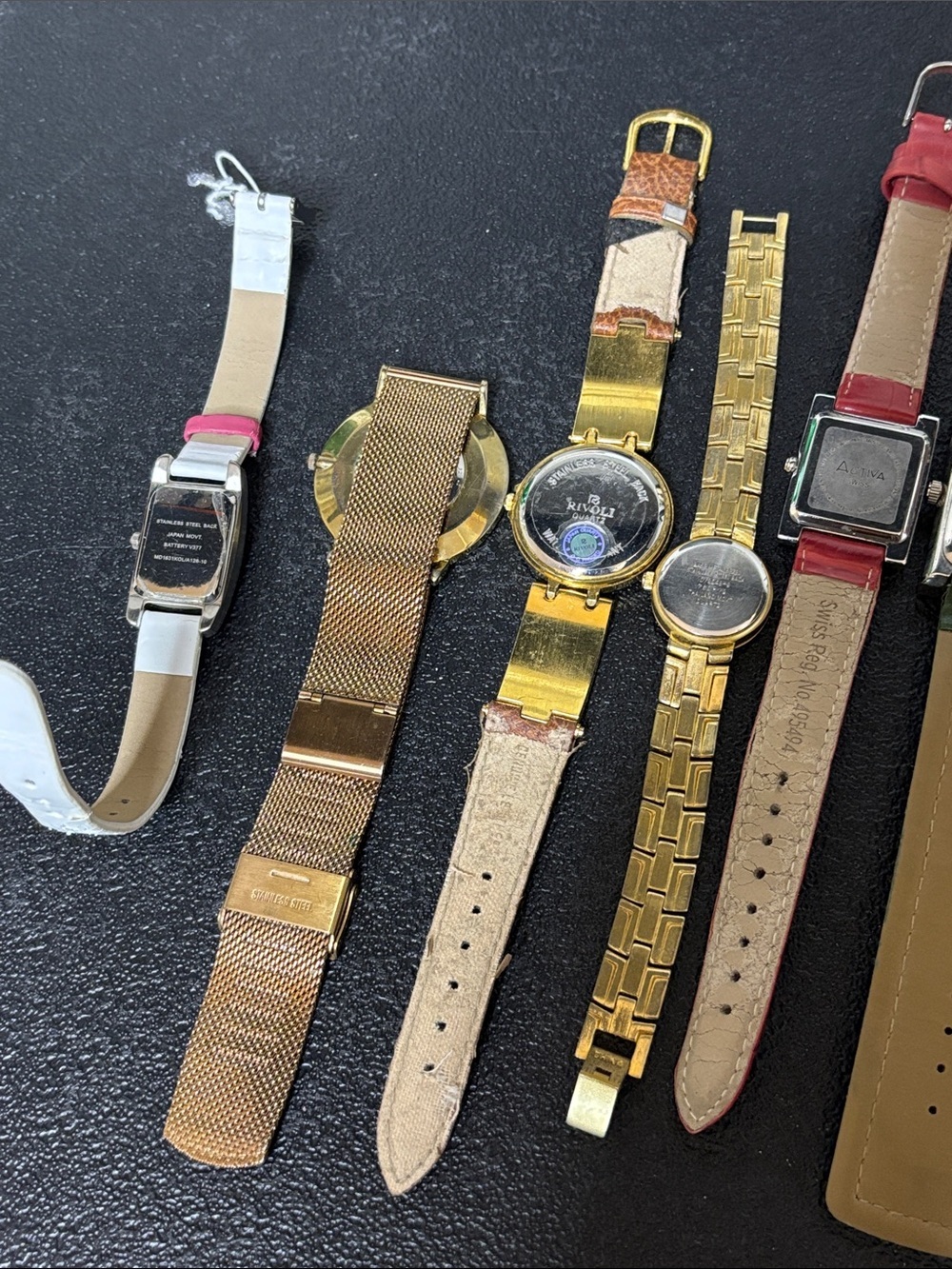 Leather Stainless Steel Bundle of Watches NEED BATTERIES! 10 Watch Mixed Brands - Picture 10 of 10